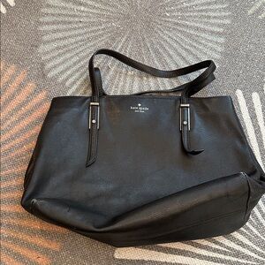 KATE SPADE TOTE BLACK PEBBLED LEATHER